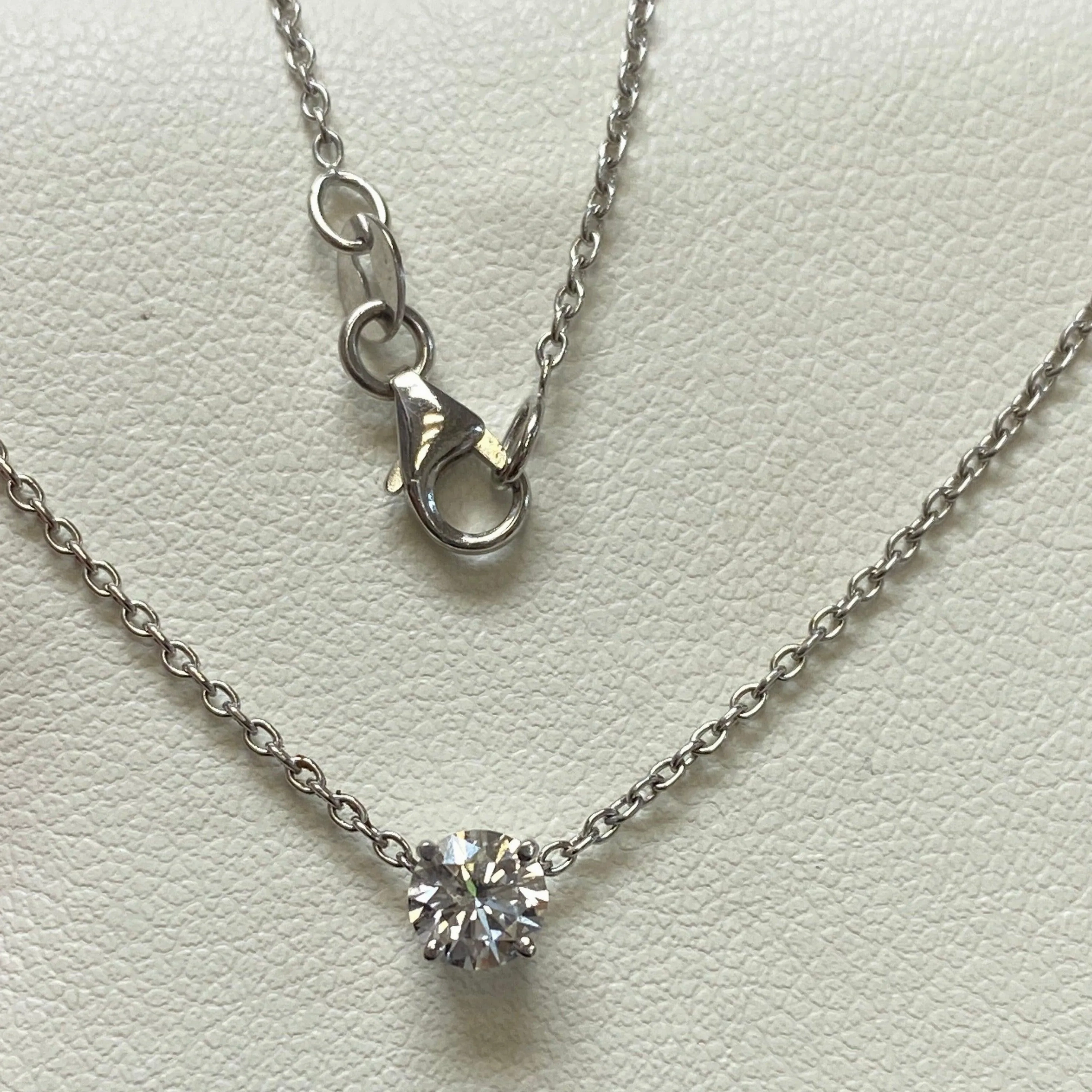 0.35 CT LAB DIAMOND SOLITAIRE PENDANT
