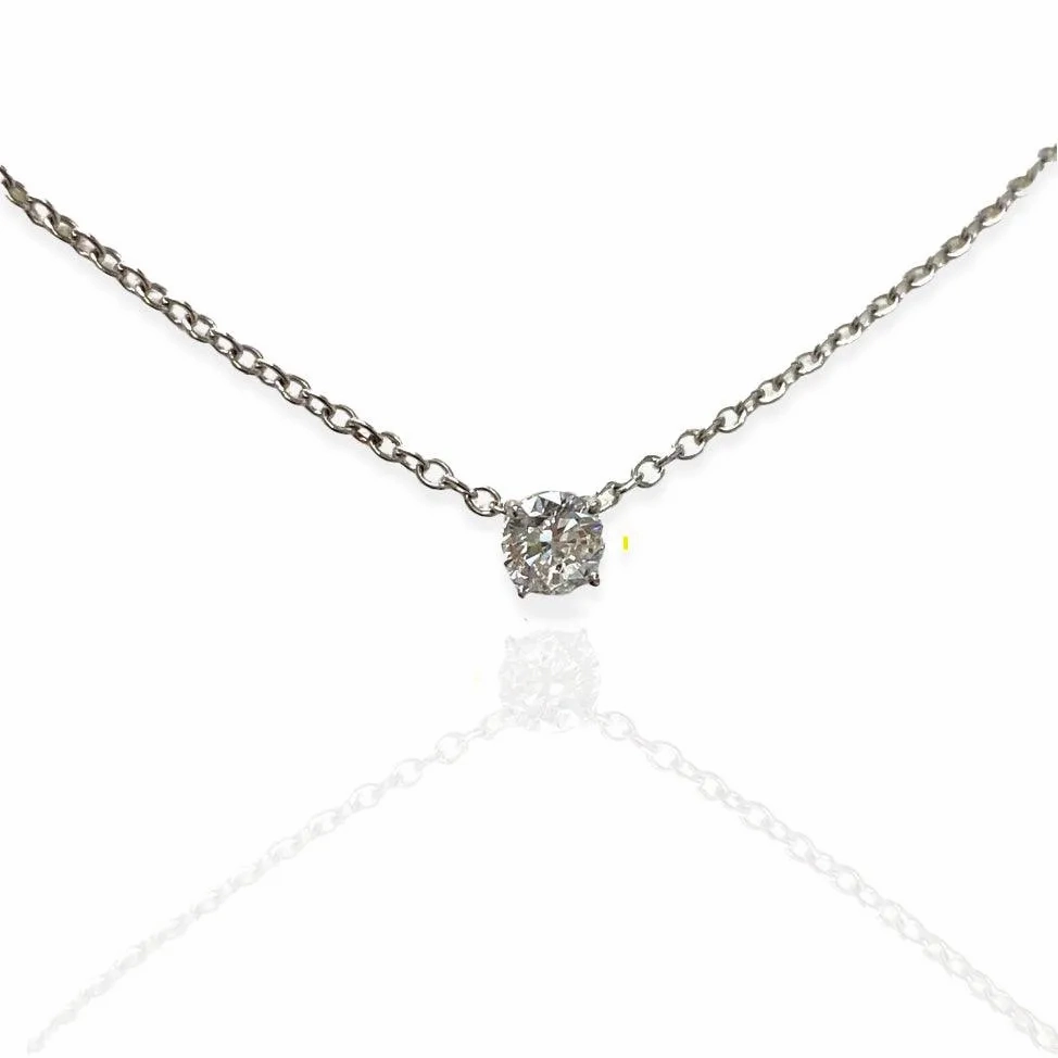 0.35 CT LAB DIAMOND SOLITAIRE PENDANT