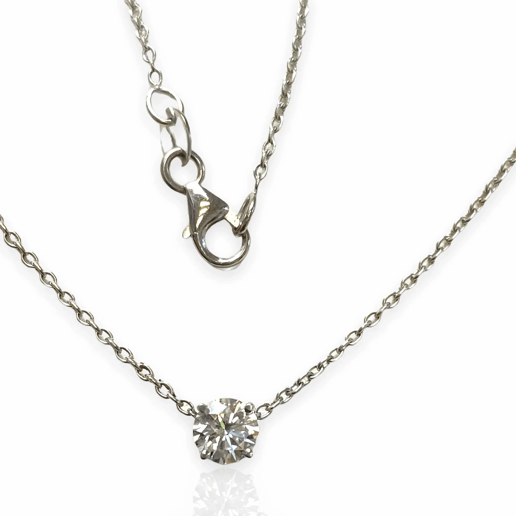 0.35 CT LAB DIAMOND SOLITAIRE PENDANT