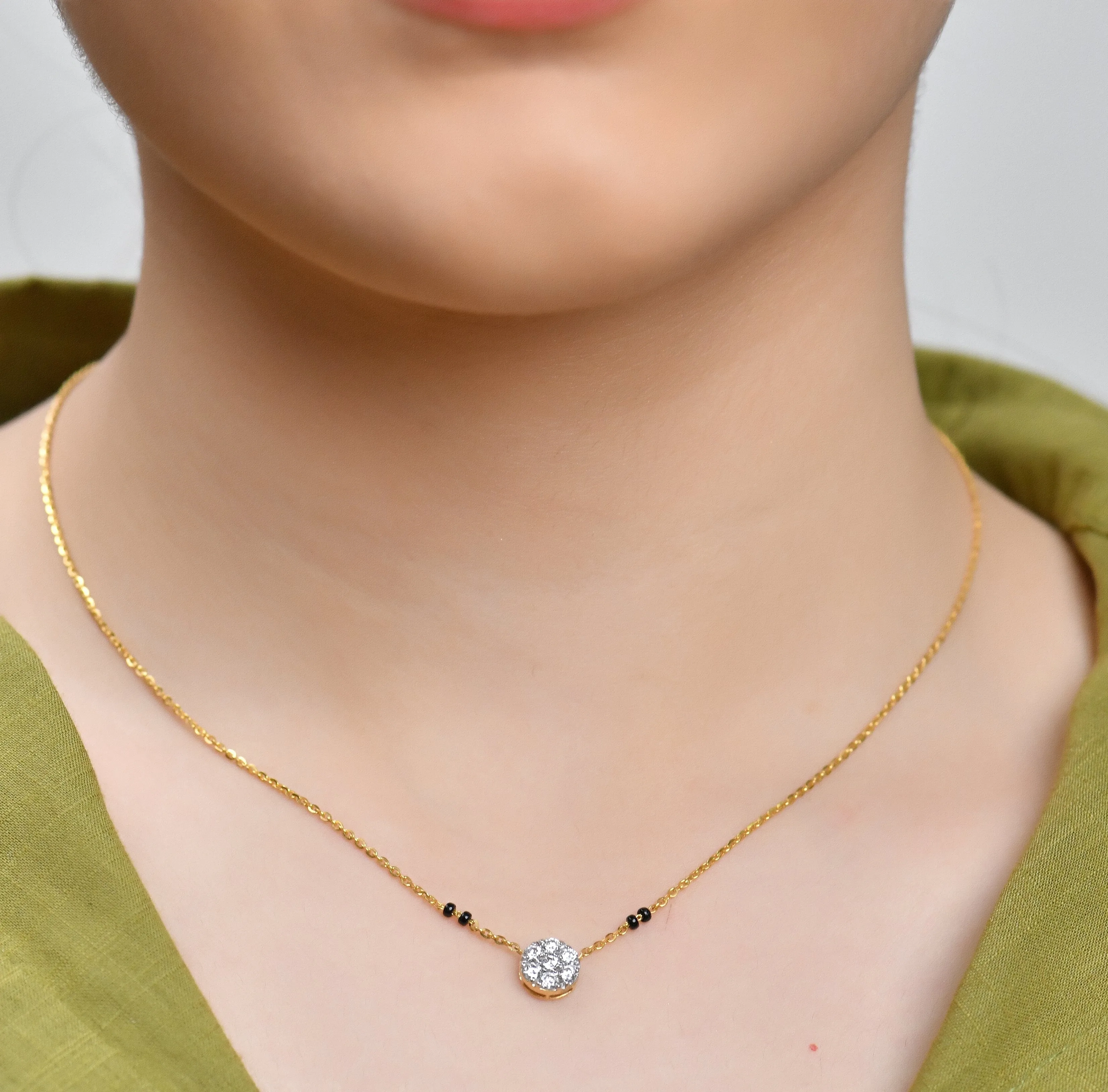 0.40 TW Diamond Mangalsutra