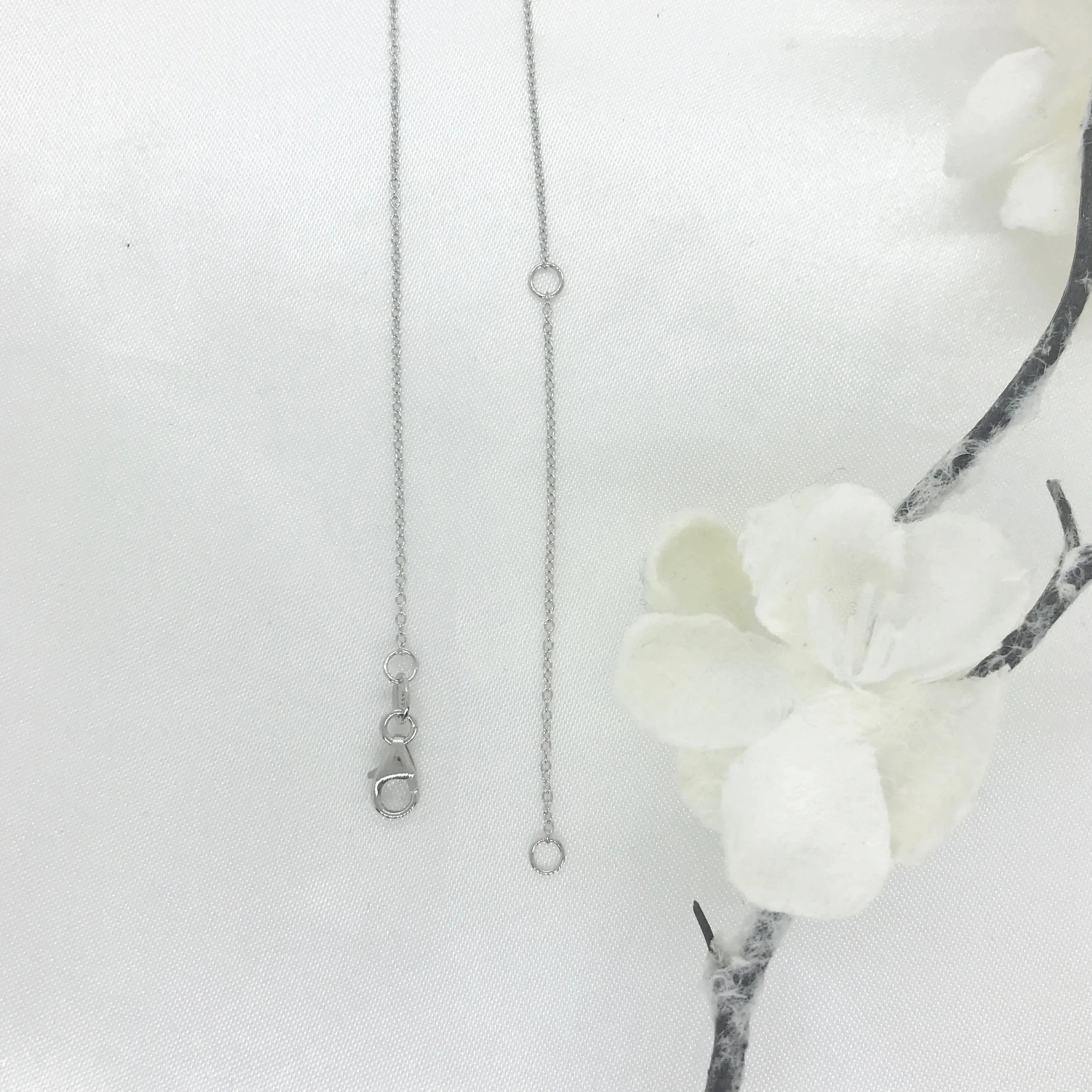10K Gold Circle Necklace with CZ