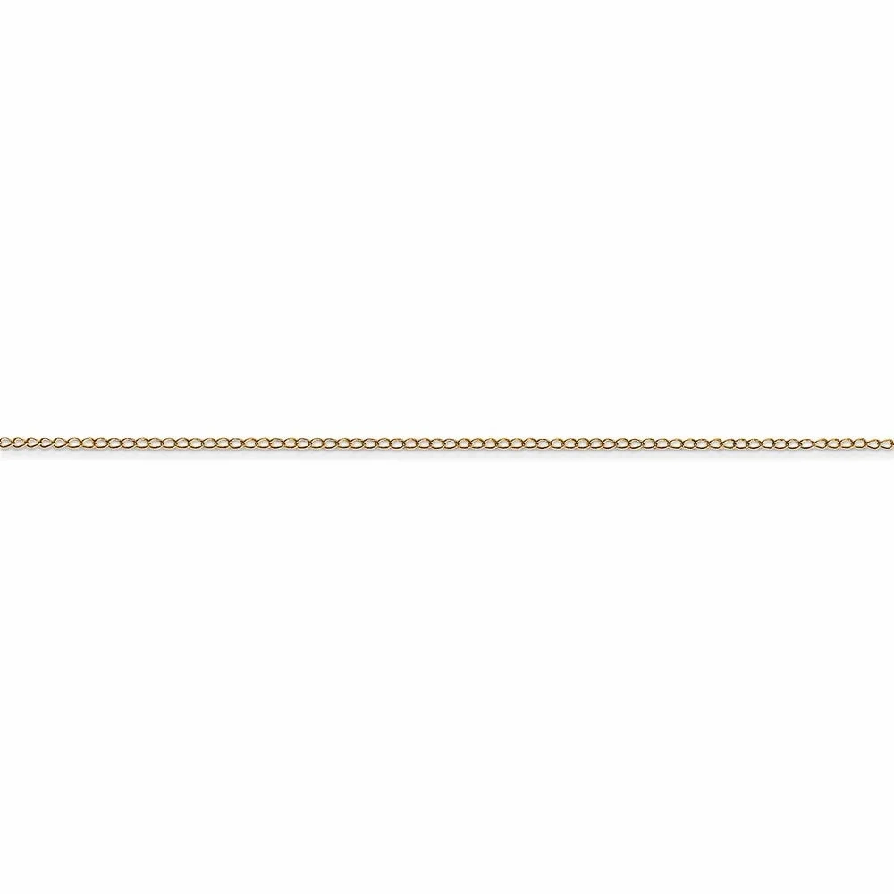 14k .42 mm Carded Curb Chain | 6CY