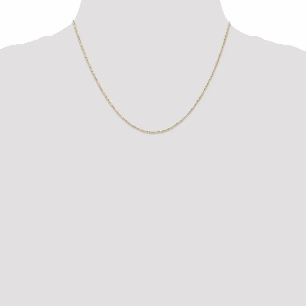 14k .5 mm Carded Curb Chain | 8CY