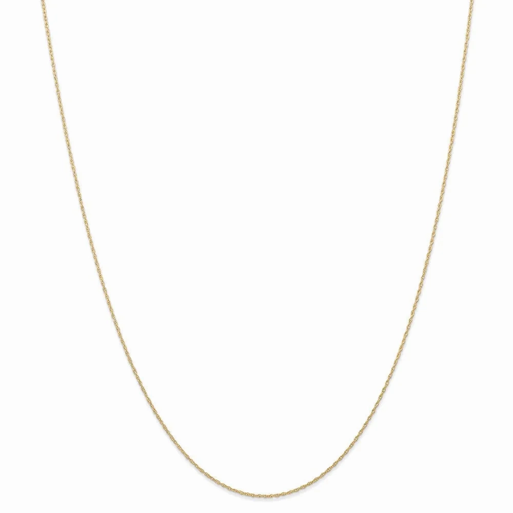 14k .6 mm Carded Cable Rope Chain | 6RY