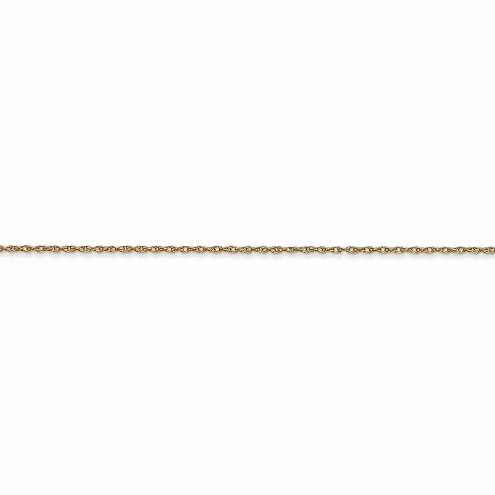 14k .6 mm Carded Cable Rope Chain | 6RY