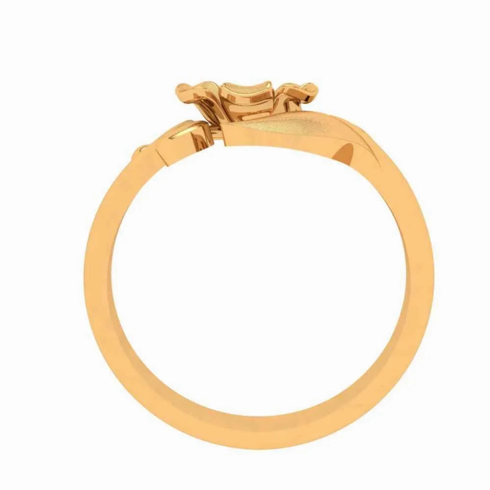 14k Floral Themed Gold Rings Design For Women