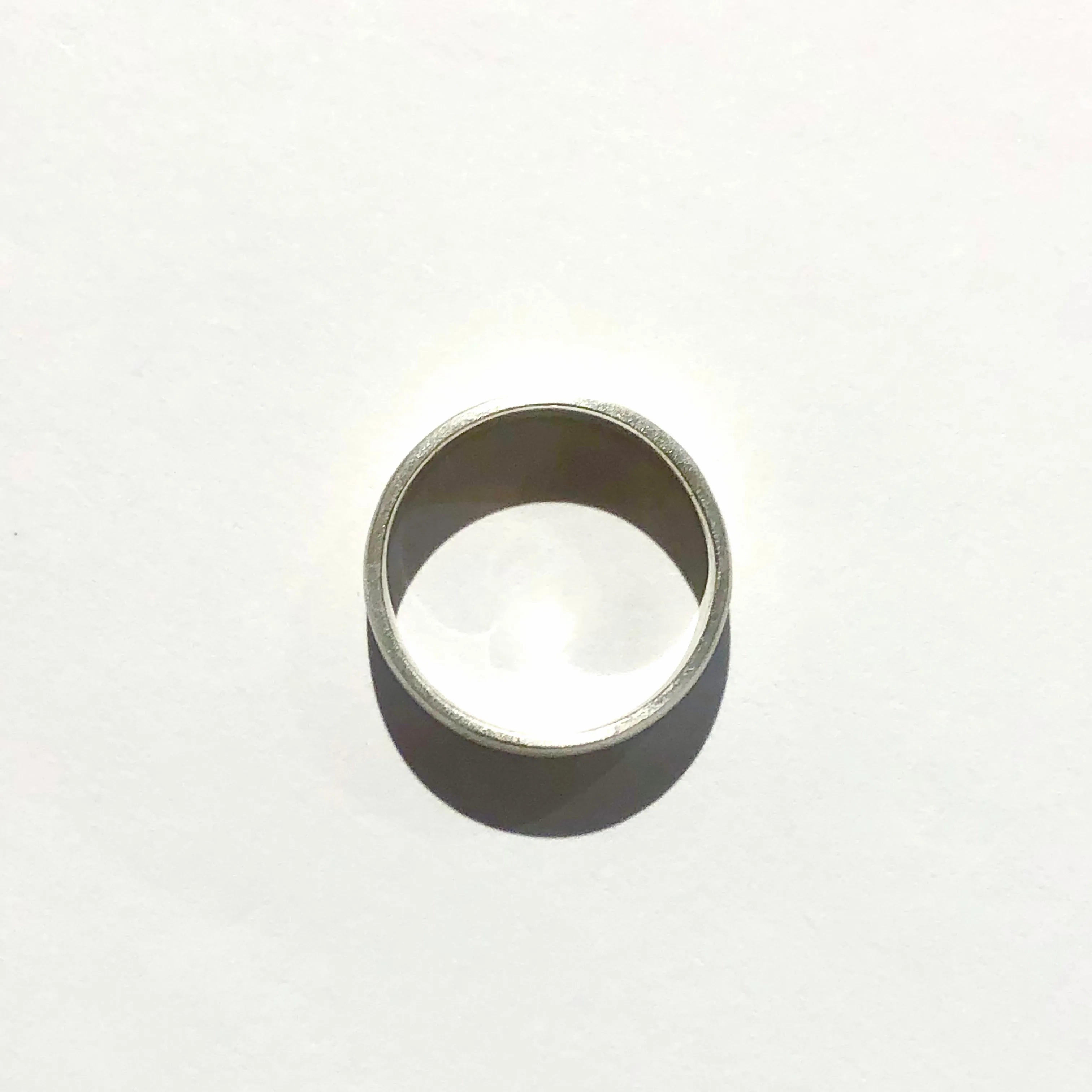 14k Gold and Sterling Silver 6 mm Modern Two-tone Mixed Metal Ring