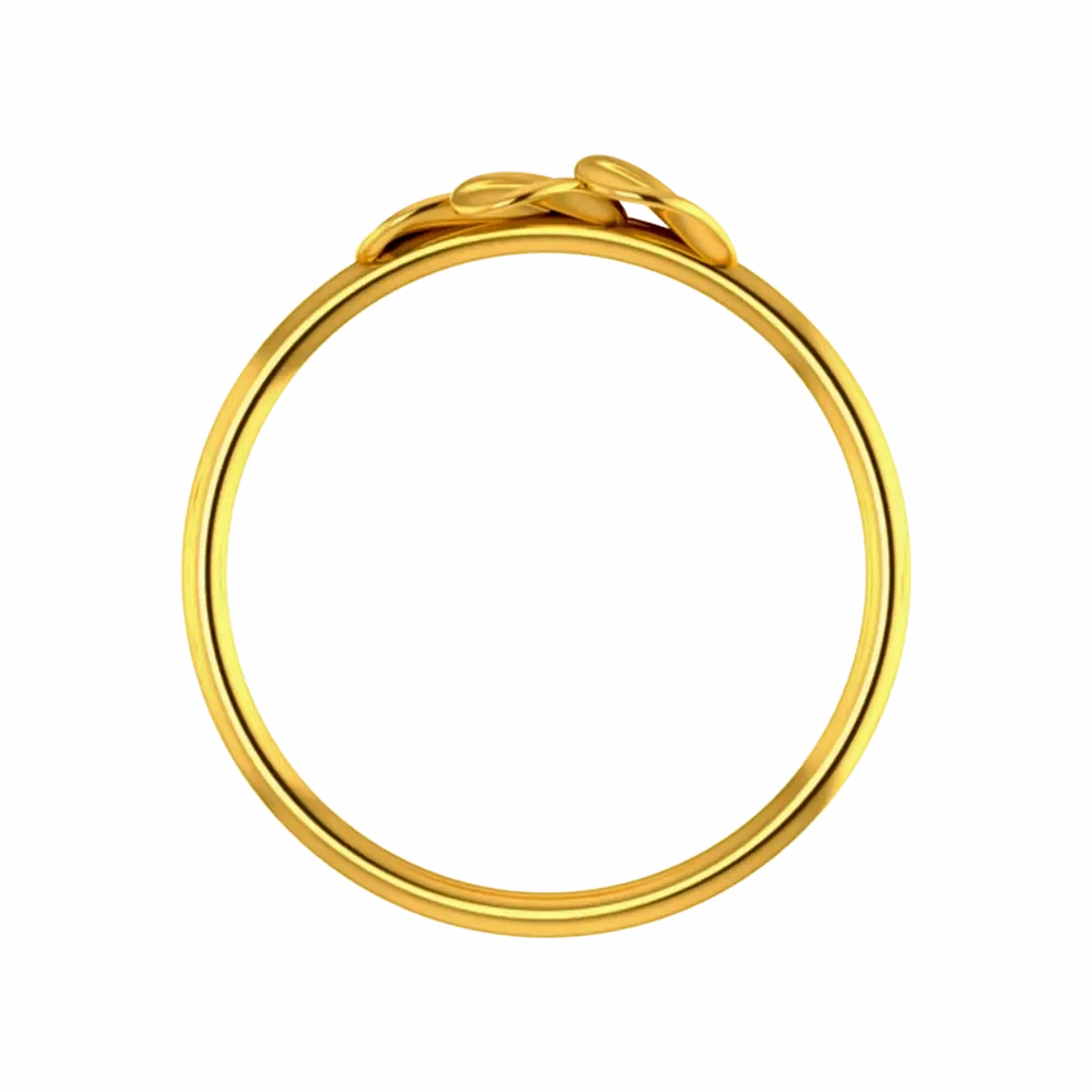 14k Solid Gold Ring With A Leafy Design From Amazea Collection