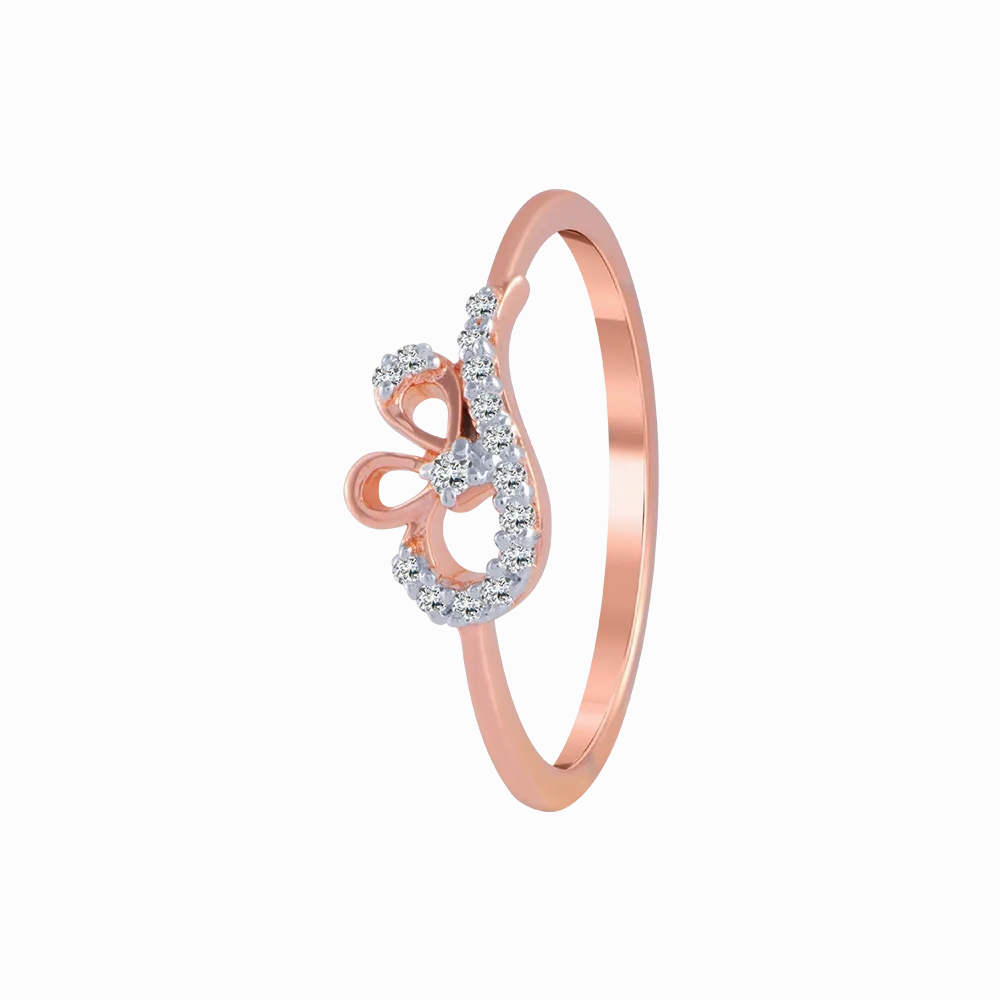 14KT (585) Rose Gold And Diamond Ring For Women