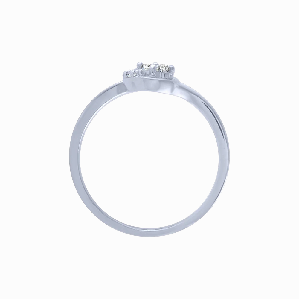 14KT (585) White Gold And Diamond Ring For Women