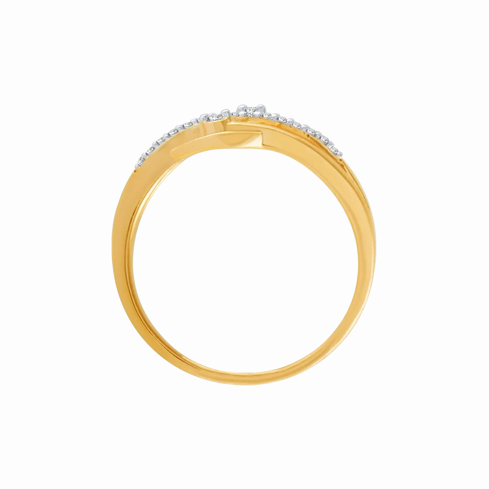 14KT (585) Yellow Gold And Diamond Ring For Women