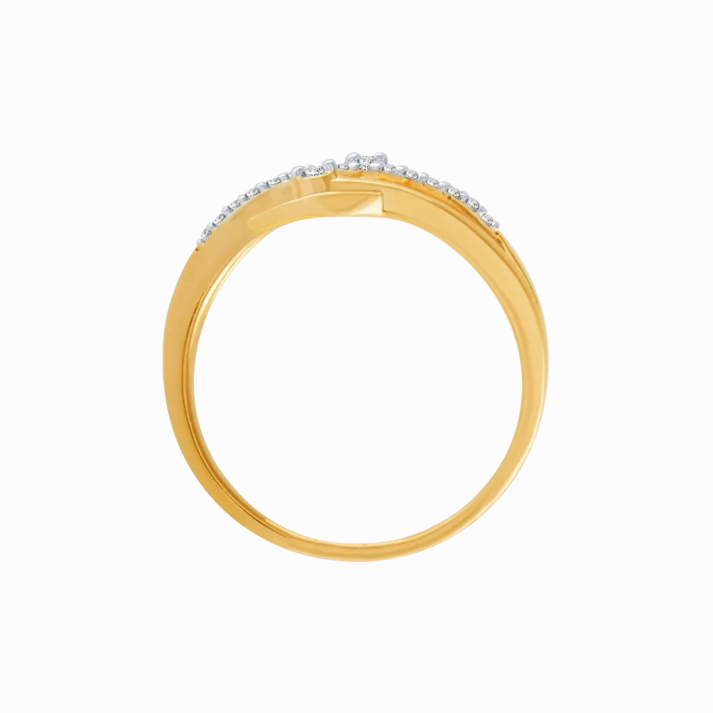 14KT (585) Yellow Gold And Diamond Ring For Women