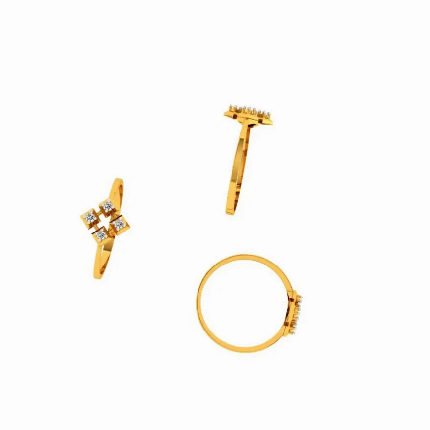 14KT (585) Yellow Gold Ring For Women