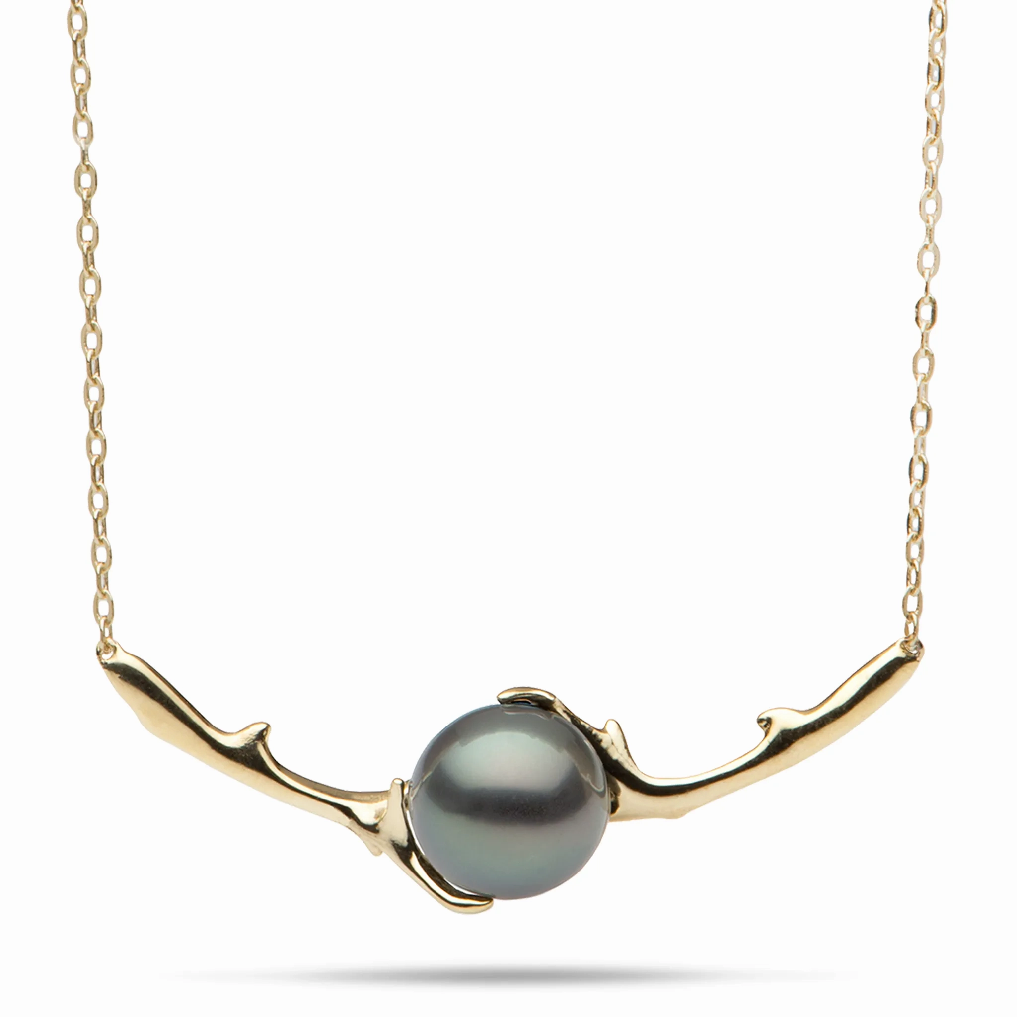 18&quot; Heritage Tahitian Pearl Necklace in Gold