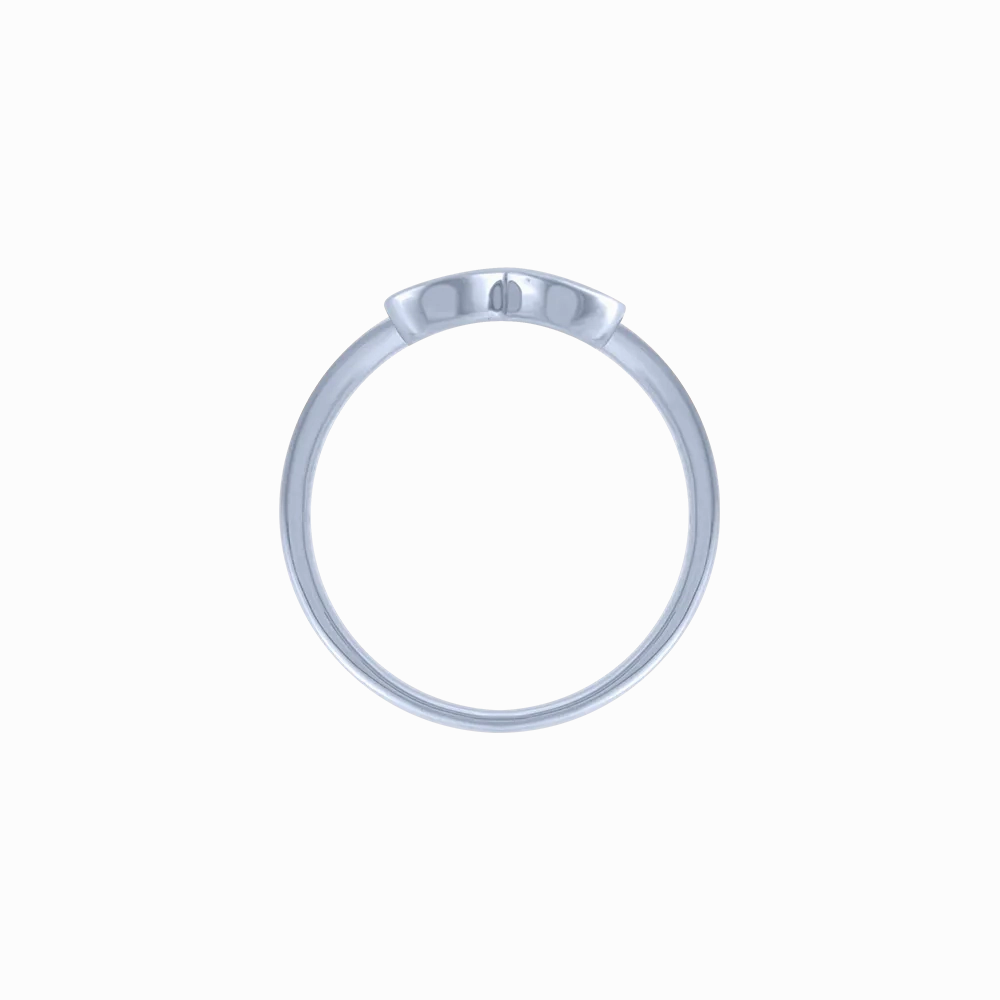 18k (750) White Gold And Diamond Ring For Women