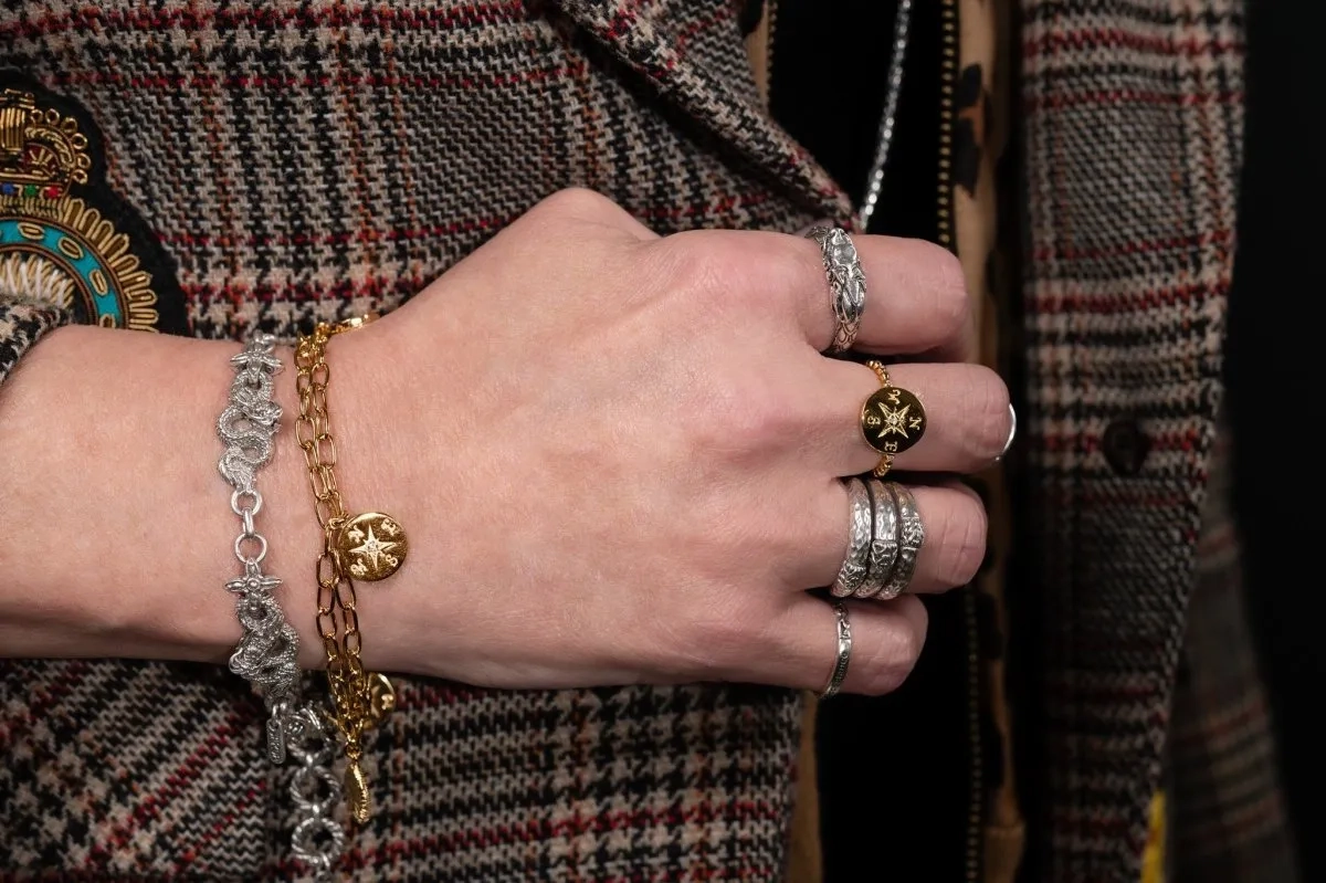 18K Gold Direct My Path Bracelet? in White Zircon