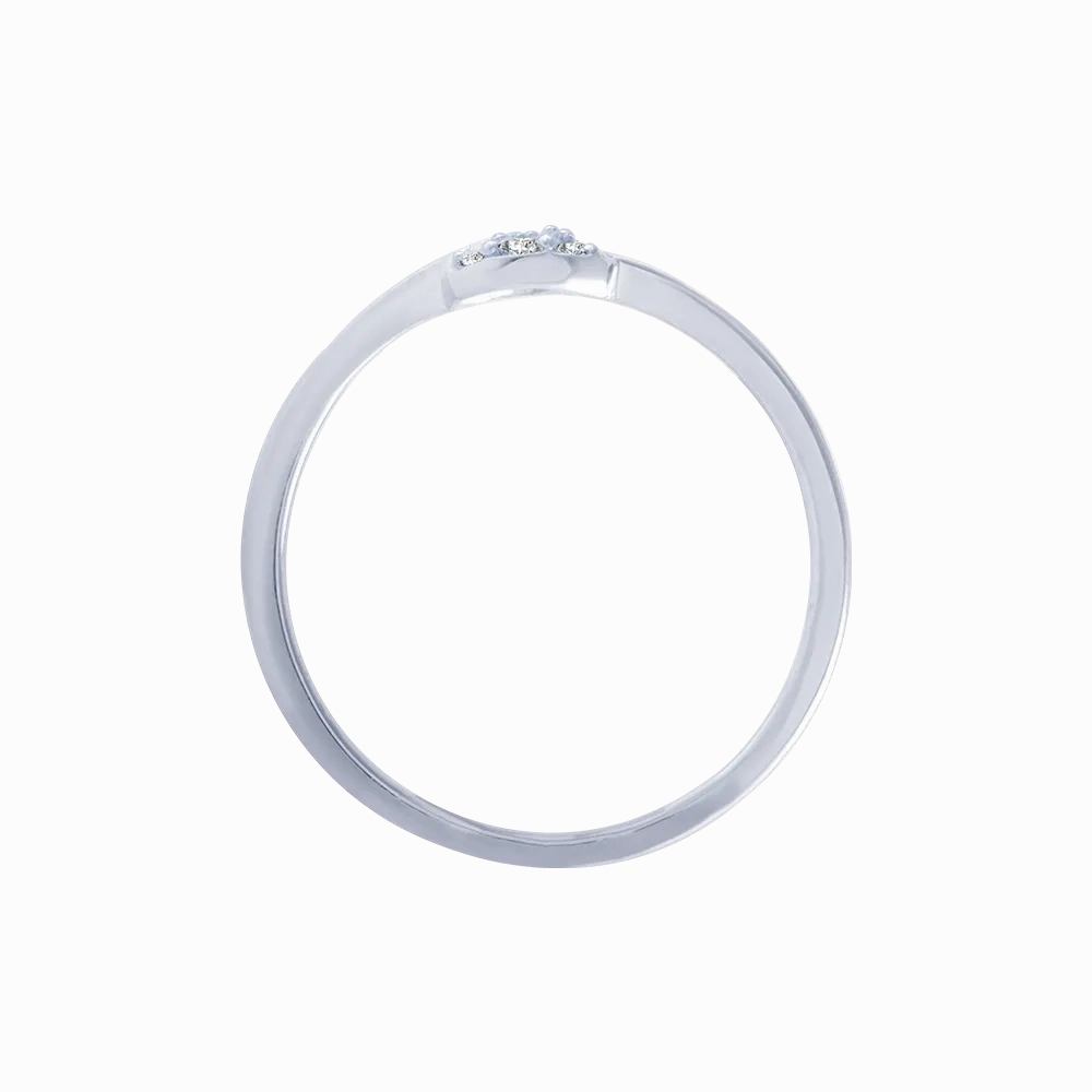 18KT (750) White Gold And Diamond Ring For Women
