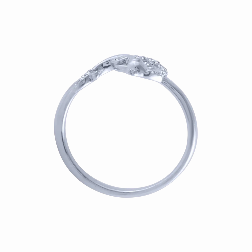 18KT (750) White Gold And Diamond Ring For Women