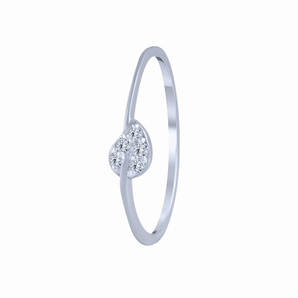 18KT (750) White Gold And Diamond Ring For Women