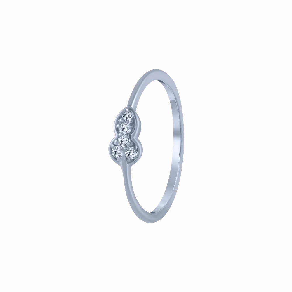 18KT (750) White Gold And Diamond Ring For Women