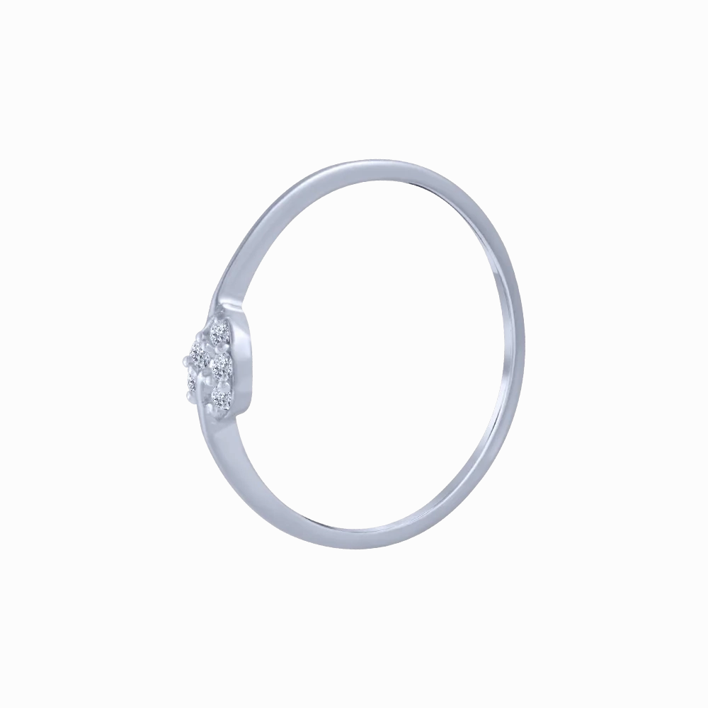 18KT (750) White Gold And Diamond Ring For Women