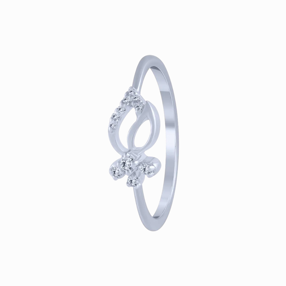 18KT (750) White Gold And Diamond Ring For Women