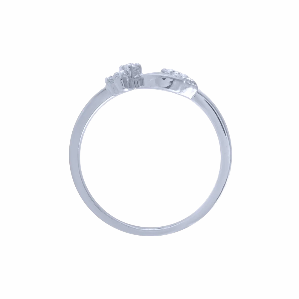 18KT (750) White Gold And Diamond Ring For Women