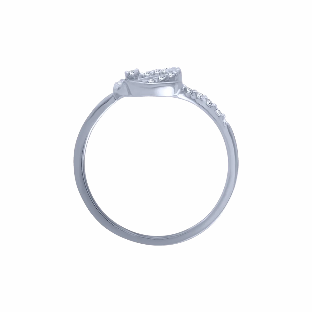 18KT (750) White Gold And Diamond Ring For Women