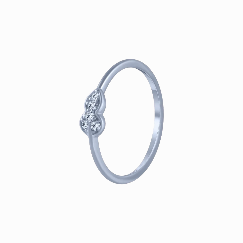 18KT (750) White Gold And Diamond Ring For Women