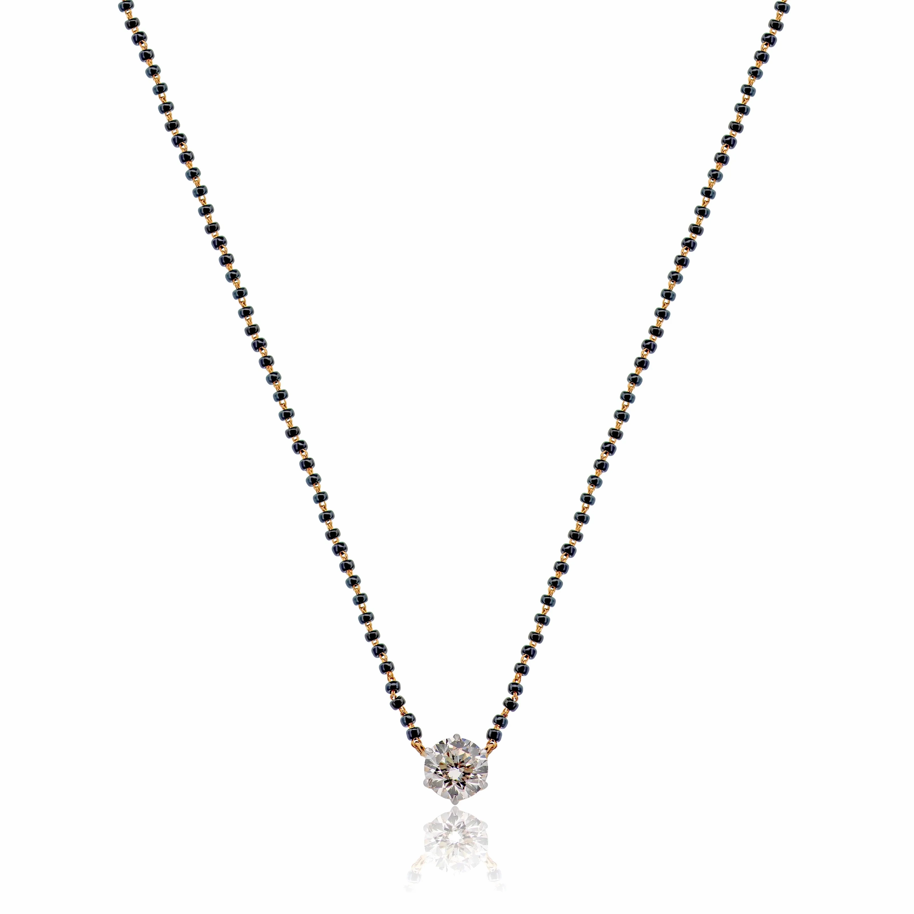 1.83 TW 1.83 CTS Diamond Mangalsutra
