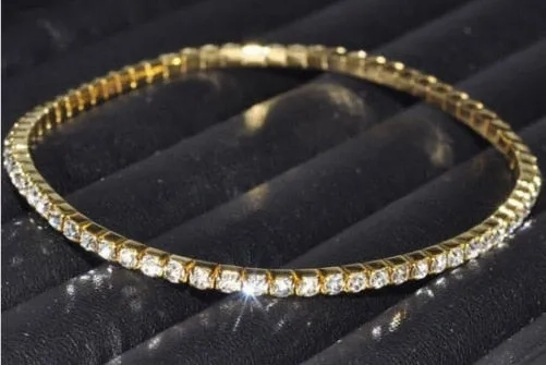 2017 Real Womens Look Stunning Diamante Rhinestone Anklet Ankle Chain For Proms Parties Or Weddings For The Bride Bridesmaid