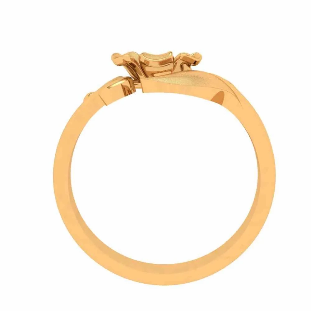 22k Floral Themed Gold Rings Design For Women