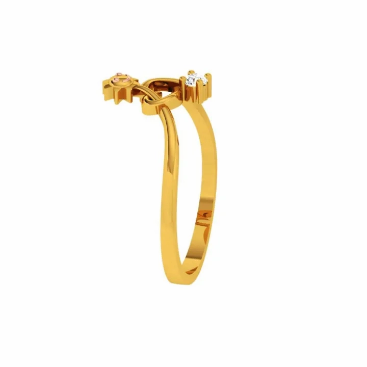 22KT (916) Yellow Gold Ring For Women