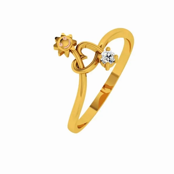 22KT (916) Yellow Gold Ring For Women