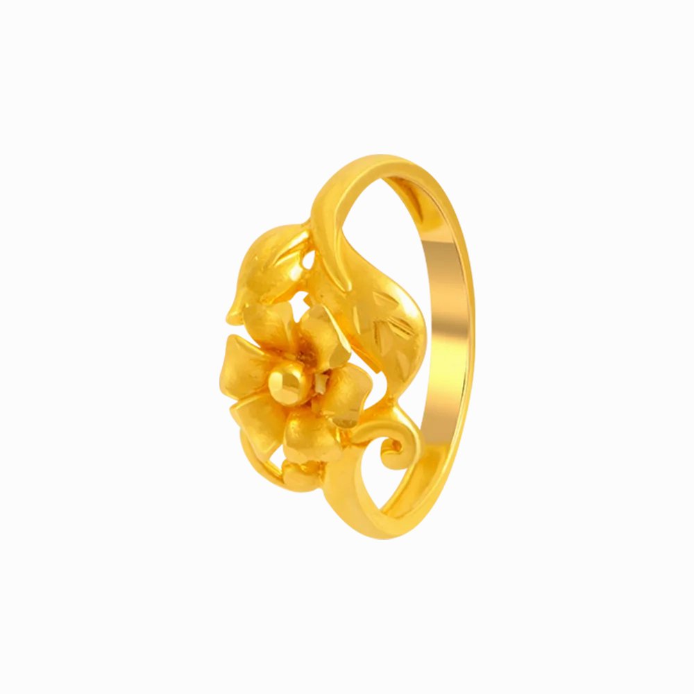 22KT Yellow Gold Ring For Women
