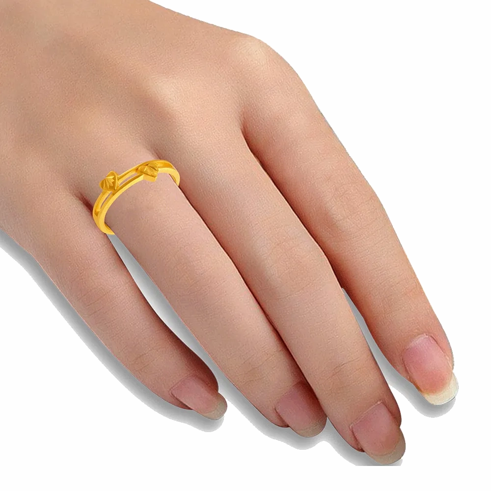 22KT Yellow Gold Ring For Women