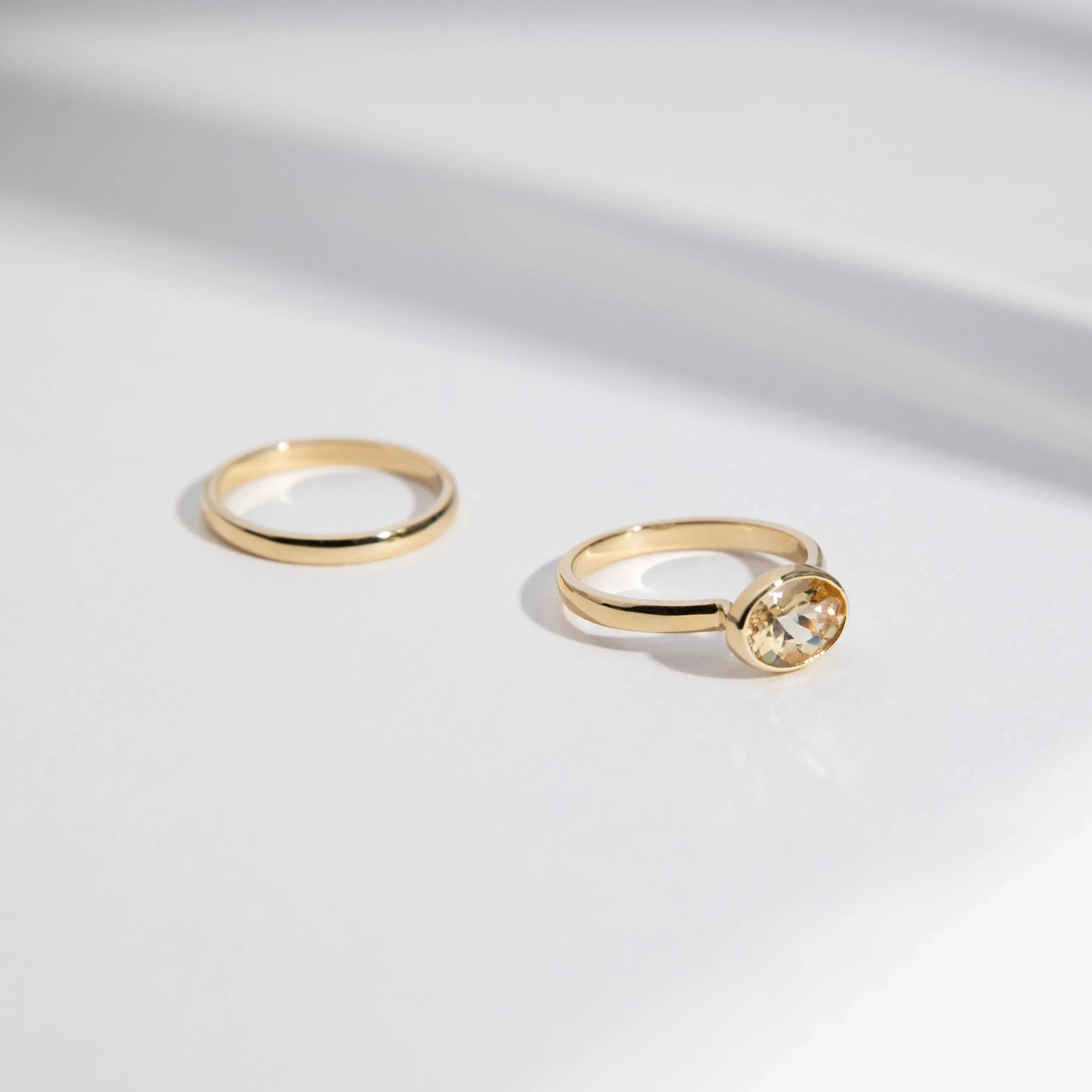 2mm Domed Band in Gold