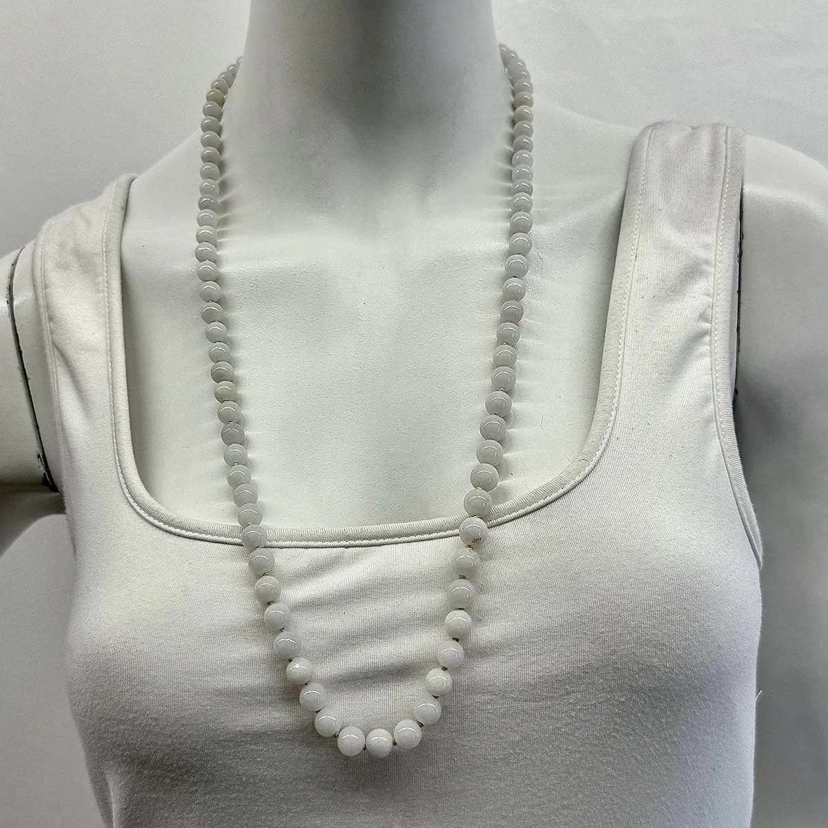 30&quot; Jade Bead Necklace