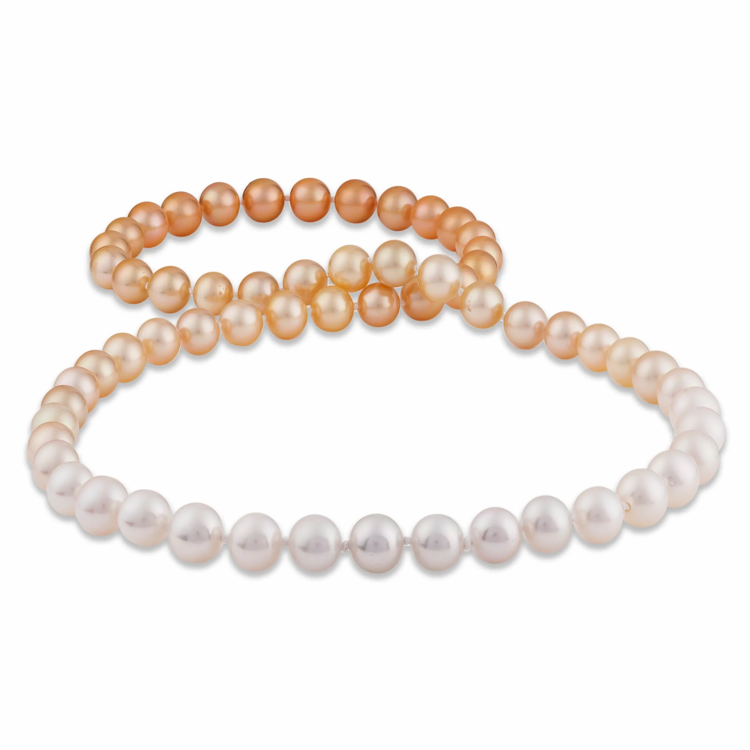 32&quot; South Sea White and South Sea Gold Pearl Strand - 11-12mm