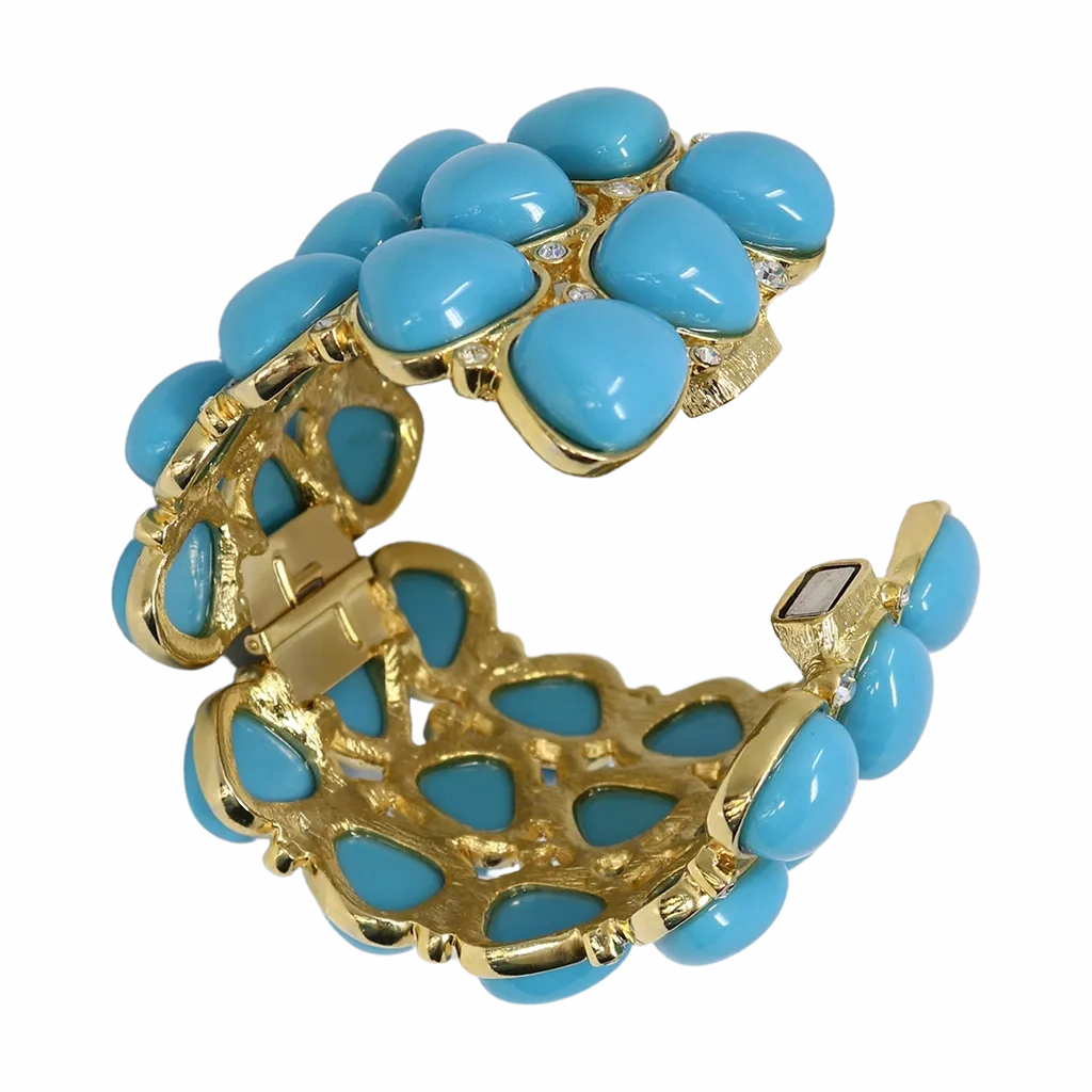3 Row Turquoise Rounded Bracelet