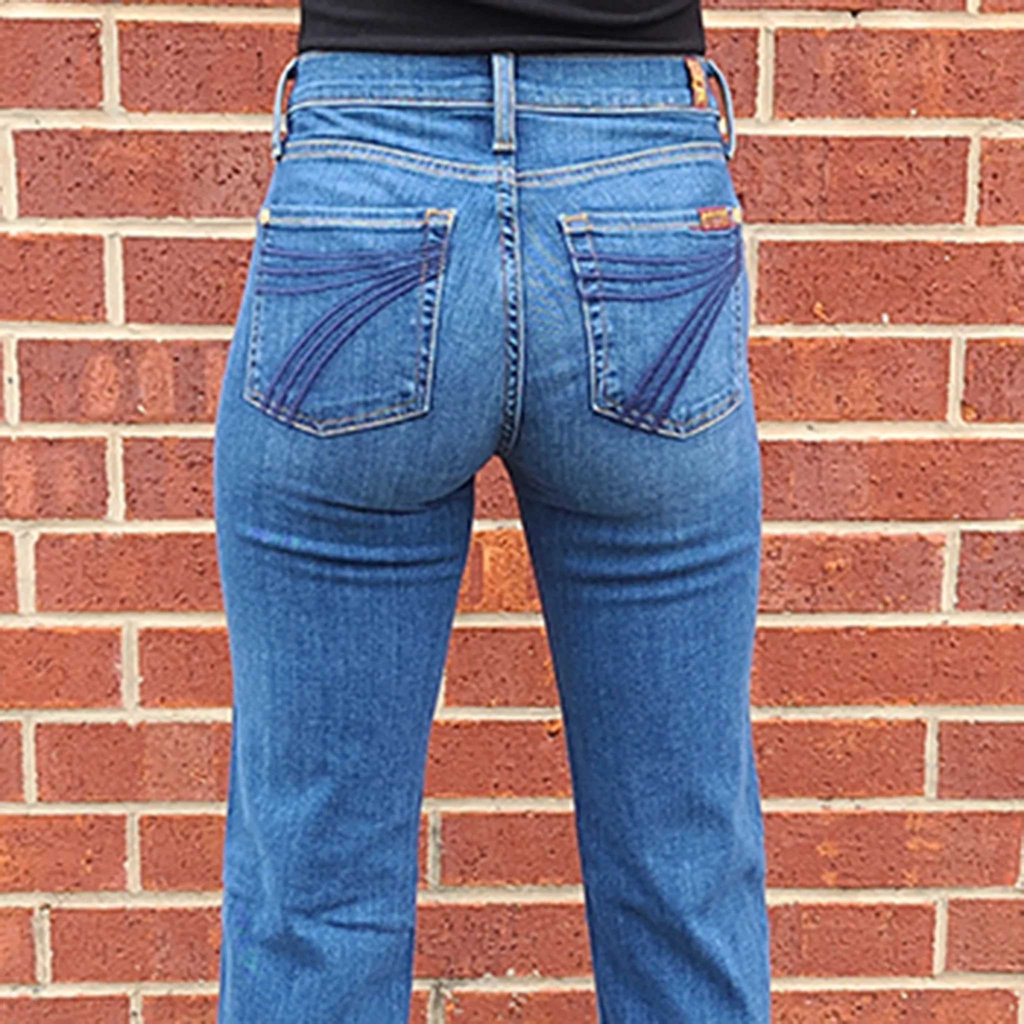 7 For All Mankind Damen MR1 Dojo Jeanshose