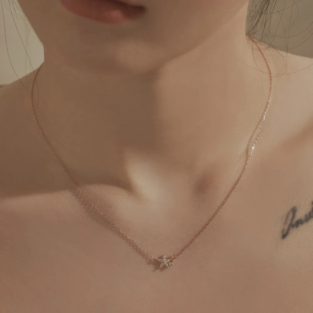[14K Gold] Flomant Necklace