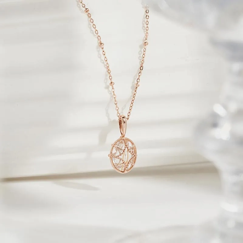 [14K Gold] Shy Rutilated Quartz Necklace