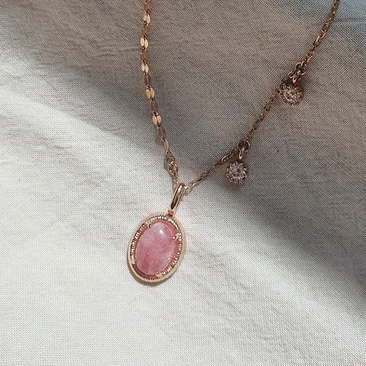 [18K Gold] Rose Necklace