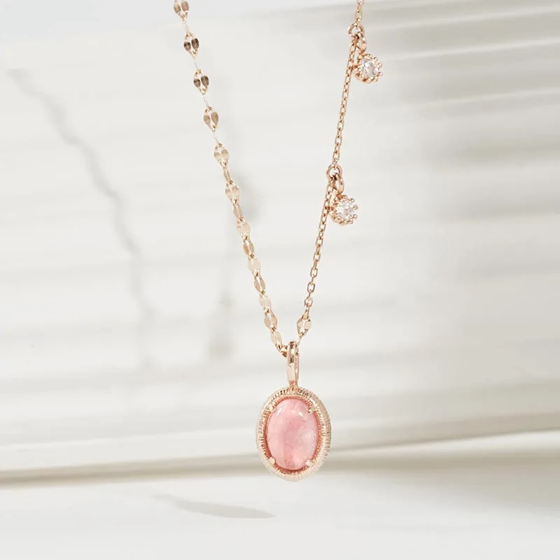 [18K Gold] Rose Necklace