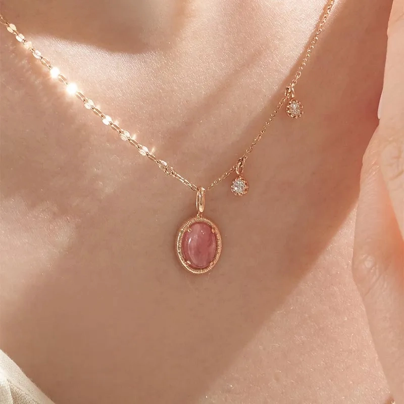 [18K Gold] Rose Necklace