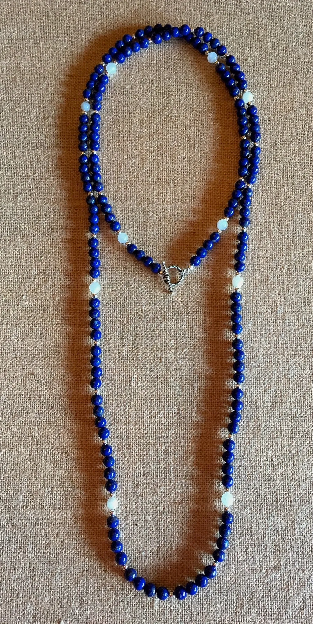 &quot;Chris&quot; Lapis, Moonstone &amp; Sterling Necklace and/or Bracelet