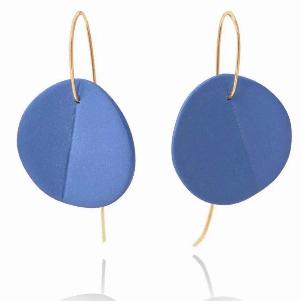 &quot;Eucalyptus&quot; Large Porcelain Earrings
