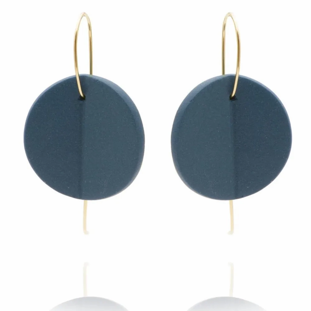 &quot;Eucalyptus&quot; Large Porcelain Earrings
