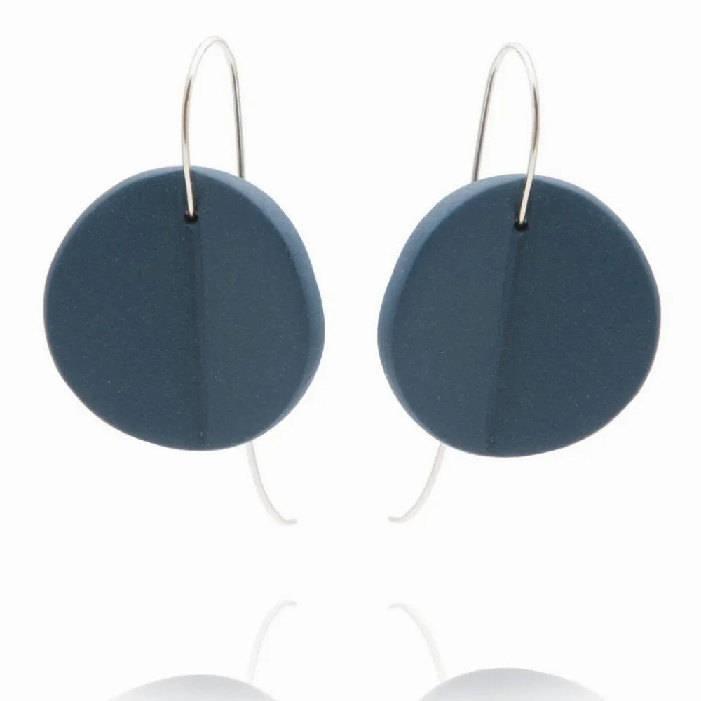 &quot;Eucalyptus&quot; Large Porcelain Earrings